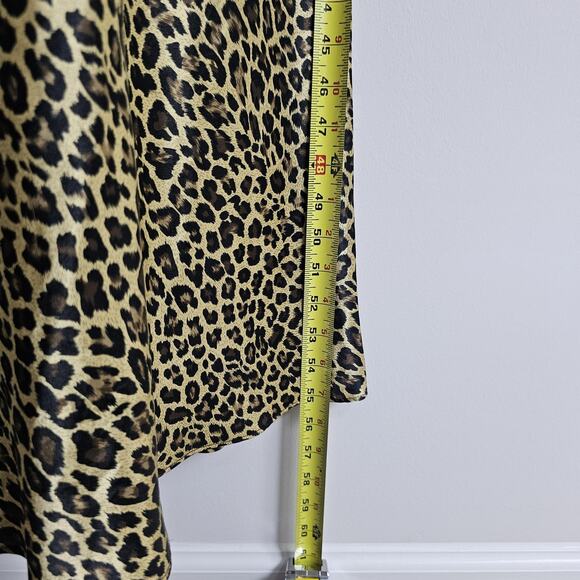 Vintage Victoria's Secret Dress Womens XL Leopard Animal Print Maxi Slip Gown - Picture 6 of 9